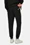 Salvador Black Shrinkable Cut Leg Elasticated Embroidered Standard Fit Men's Sweatpants - 3