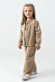 Girl's 3-Piece Set with Pearl and Floral Embroidery - 26K 6367 - 3