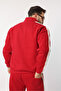 Yandan Striped Cotton Ov Oversized Alip Half Zipper Tracksuit Set - 4
