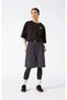 Icons Plush Wash Crewneck T-Shirt Black Women's T-Shirt - 118023-Kk001 - 5