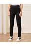 Senior Girls Black Ponte Leggings With Buckle