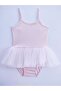 Girl's Rope Strap Gymnastics Ballet Leotard with Tutu Skirt