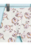 Infant Girls White Donuts Printed Leggings - 2