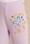 Girls Lilac Butterfly Print Leggings - 4