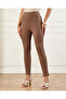 Women Beige Skinny Ponte Legging