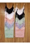 Lace Cotton Stretch Fabric V-Neck String Strap Women's Undershirt Pack of 10 - 7