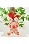 Red Stitch Plush Toy 15cm Long-Eared Stich Keychain Bag Charm Accessory Stick