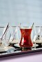 Jamie Platinum Steel Tray 40 Piece Dowry Tea Set for 12 People - 4