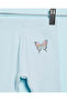 Infant Girls Blue Butterfly Print Leggings - 2
