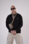 Trend Biz Oversized Pattern Crew Neck Basic Sweatshirt