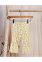 Infant Girls Yellow Printed Leggings - 4