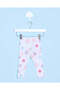 Infant Girls White Polka Dots Leggings - 4