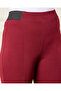 Women Burgundy Elastic Detailed Leggings - 4
