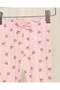 Infant Girls Pink Printed Leggings - 2