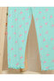 Infant Girls Mint Printed Leggings - 3