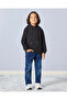 Boys Black Hooded Sweatshirt - 2