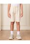 Boys Beige Striped Shorts