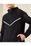 Men Black Hooded Sports Sweatshirt - 4