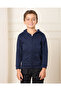 Boys Navy Hooded Sweatshirt