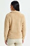 Women Beige Polar Fleece Zip Through Sweatshirt - 3