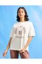 Women Ivory Printed Active T-Shirt - 2