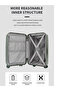 3 Piece Travel Trunk Trolley Luggage Set - Hard Case (Brown) - 2