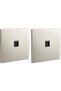 Legrand RJ45 Network Wall Socket Outlet Category 6 UTP LAN Faceplate - Single Outlet, Champagne