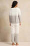 Women White And Grey Pyjama Set (2 Piece) - 4