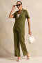 Women Olive Flared trousers - 2