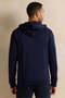 Men Navy Hooded Active Sweatshirt - 3