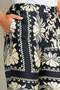 Women Black Printed Wide Leg Trousers - 8