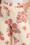 Women Cream Floral Print Trousers - 4