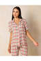 Women Multicolour Checkered Pyjama Set (2 Piece) - 2