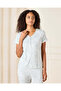 Women Blue Printed Pyjama Set (2 Piece) - 2