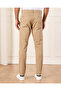Men Beige Slim Fit Chino Trousers - 3