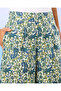 Women Green Printed Wide Leg Trousers - 4