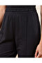 Women Black Terry Trouser - 4
