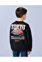 Boys Black Printed Sweatshirt - 3