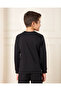 Boys Black Solid Sweatshirt Set (Pack of 2) - 3