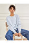 Women Blue Embroidered Sweatshirt - 5