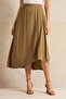 Women Brown Flared Knit Skirt