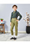 Boys Black Shirt And Green Pants Set (3 Piece)