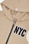 Infant Boys Beige Hooded Sweatshirt - 2