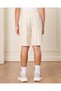 Boys Beige Striped Shorts - 3