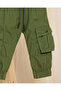 Infant Boys Olive Poplin Jogger - 3