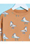 Infant Boys Beige Printed Sweatshirt - 2