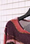 Women's Plus Size Lycra Crew Neck Mix Pattern Soft Sweater Mother Blouse - 5