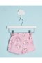 Infant Girls Pink Melody Print Shorts - 3