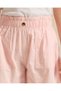 Girls Pink Plain High Waist Shorts - 4