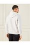 Men Ivory Chest Embroidered Hooded Sweatshirt - 3